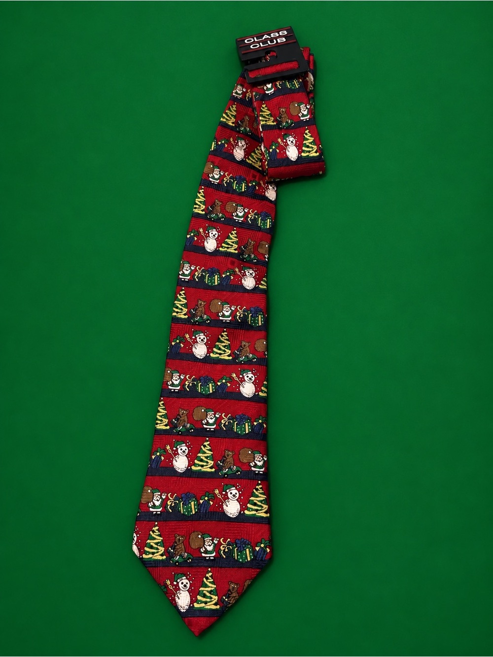 Class Club Red Holiday Novelty Tie, Young Adult/Teen/ Older Boys ~ NWT 50” 🎁🎄🎁